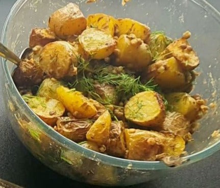 🥔 Paahdettu peruna-linssisalaatti