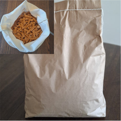 Luomu täysjyvä fusilli pasta 5 kg