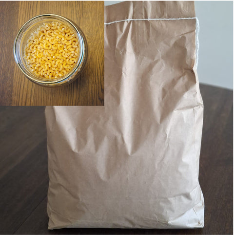 Luomu puolitäysjyvä mini makaroni pasta 5 kg