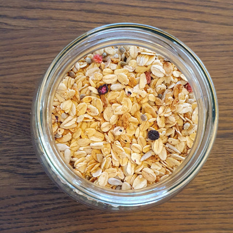 Mansikka-mustikka luomumysli 400g